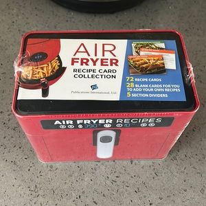 Air fryer recipe cards.